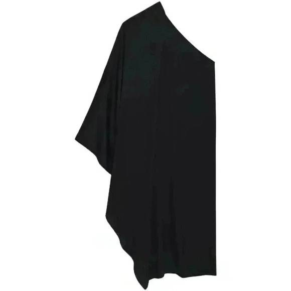 NEW NWT Rowan One-Sleeve Silk Dress Black Retails $500 - Picture 8 of 9